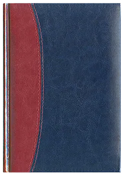 Notes Bolonia bordowy/granatowy