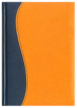 Notes Vincenza granatowy/pomarańczowy