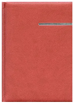 Notes Vinci bordowy/srebrny